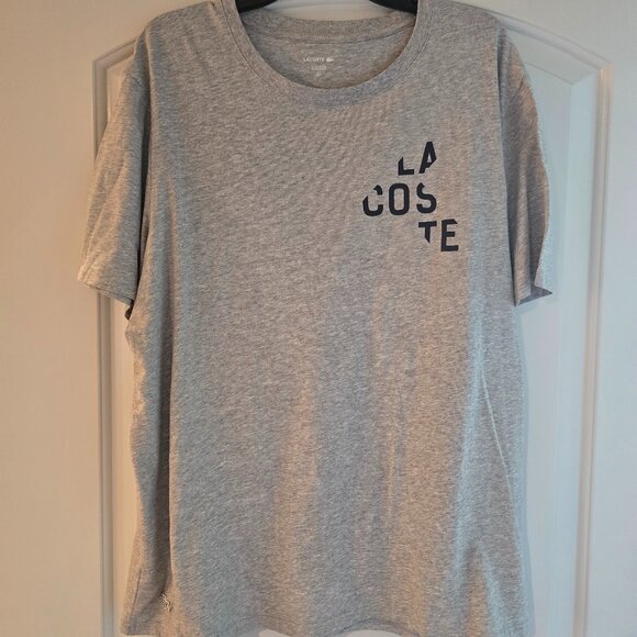 MEN'S LACOSTE LOUNGE SLEEPWEAR T SHIRT XL GRAY - Picture 1 of 3
